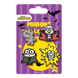 环球影业小黄人万圣节限定夜光款迷你徽章蝙蝠款胸针别针挂饰礼物