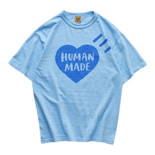 现货 HUMAN MADE COLOR TEE 日产彩色爱心印花竹节棉短袖T恤 24SS