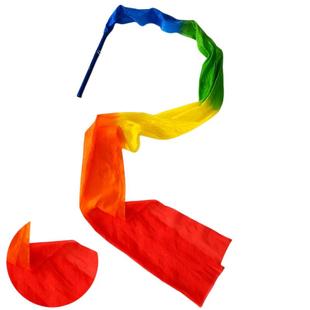 带棒彩带舞蹈彩绸广场舞彩带跳舞甩绸成人儿童彩绸运动会道具彩带