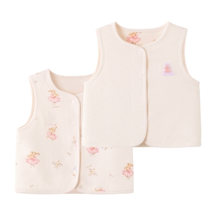 英氏婴儿马甲春秋儿童坎肩女童春秋内搭外穿春秋男童宝宝背心保暖