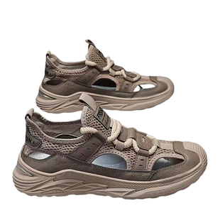 2026夏季新款男鞋网面透气运动休闲时尚百搭防滑软底户外包头凉鞋