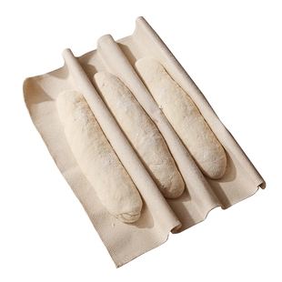 面团发酵布垫面包法棍欧包醒发盖布全棉保湿加厚帆布烘焙模具工具