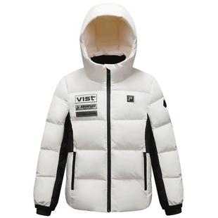 FILA KIDS斐乐童装女大童羽绒服2026春新款儿童鹅绒户外运动外套