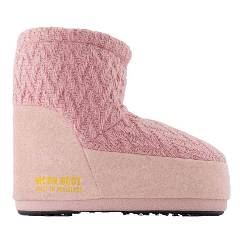 Moon Boot Mb X Gir Icon 低帮踝靴 粉色低帮保暖雪地靴