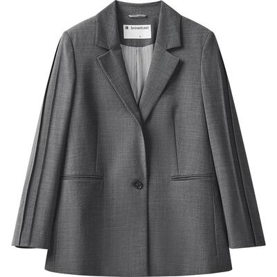 【羊毛】播商场同款休闲宽松西装女24秋简约外套BDR3XD3306