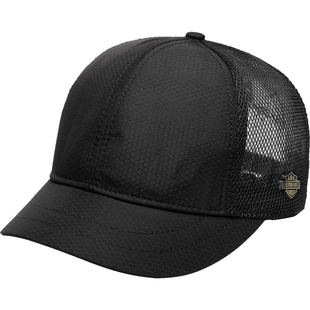 路瓦小帽沿棒球帽夏季速干透气半网凉帽男韩版百搭短檐鸭舌帽遮阳