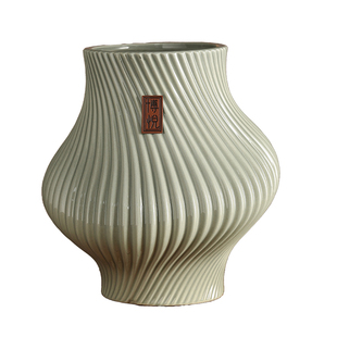 现代简约创意陶瓷花盆家用异形轻奢高级感摆件盆景客厅装饰插花瓶