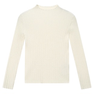 RBIGX瑞比克童装秋季新款简约百搭半高领薄款女童针织衫打底衫