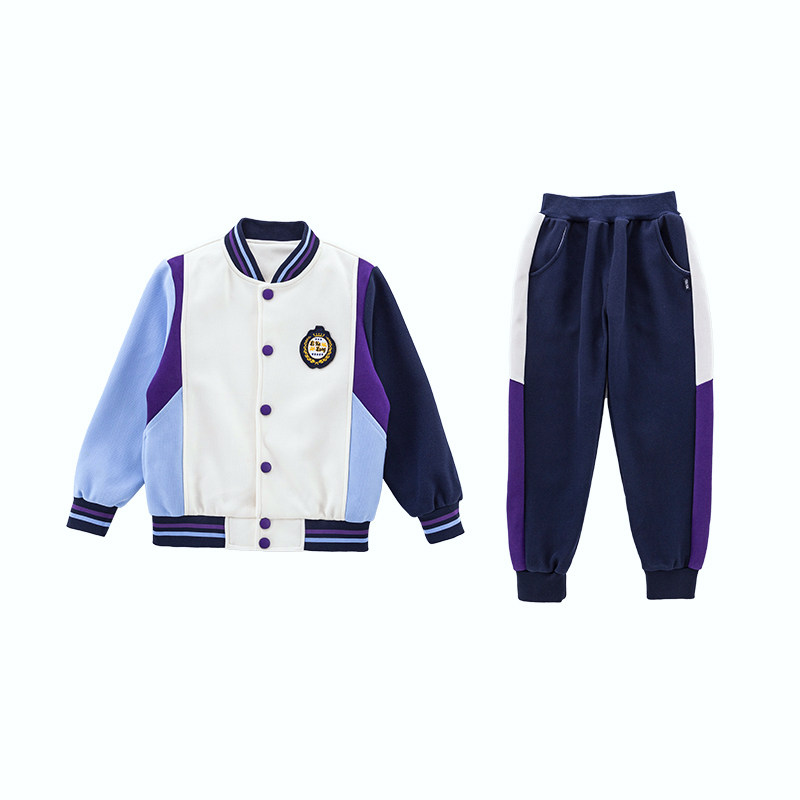 校服小学生班服套装冬装新款幼儿园园服儿童棒球服冲锋衣秋冬外套