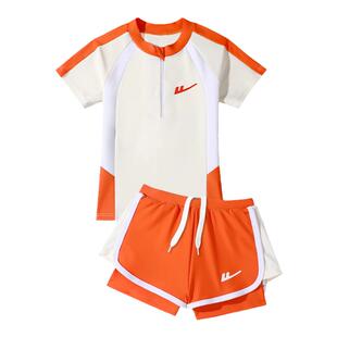 回力儿童分体泳衣女童泳装女孩2026新款中大童专业训练游泳衣套装