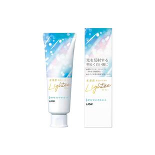 日本直邮LION 狮王Lightee 亮白去黄护龈口气清新牙膏柑橘薄荷 10