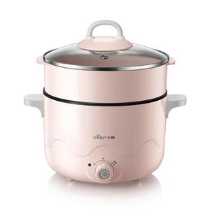 小熊电煮锅多功能学生宿舍煮面神器小型一体小电锅炒锅火锅电热锅