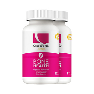 OST乐力氨基酸螯合钙氨心钙胶囊成年人中老年补钙片青少年60粒2瓶