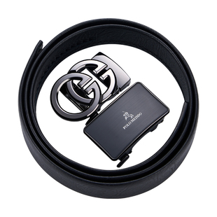 保罗男士皮带真皮腰带2025新款高档奢侈品牛皮裤腰带送男友老公