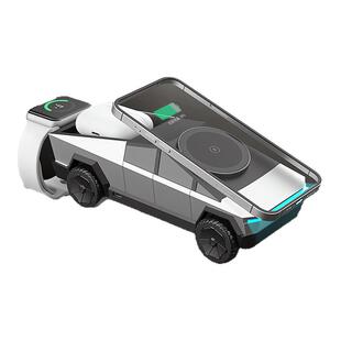 妙酷三合一无线充电器多功能电动快充磁吸magsafe桌面底座适用与苹果iPhone17手机applewatch手表