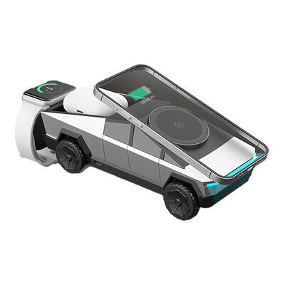 三合一无线快充+电动旋转科技感