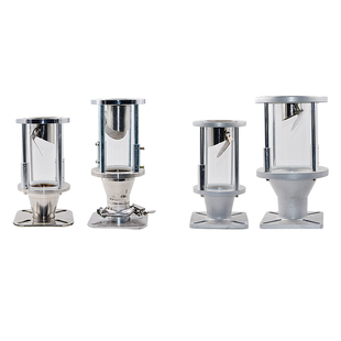 吸料机配件吸料斗电眼底座不锈钢光电底座上料机真空料斗下料口