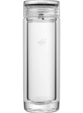 双层高档透明便携隔热商务玻璃杯