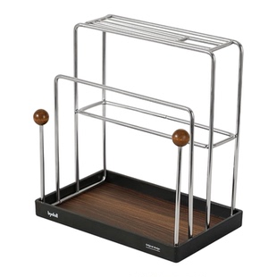 不锈钢刀架厨房菜刀架置物架家用沥水台面放菜刀具砧板专用收纳架