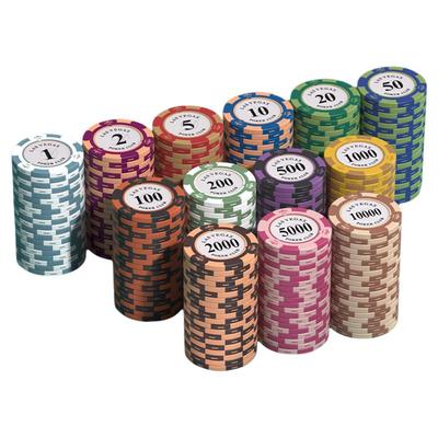 【全网爆款】德州筹码套装黏土