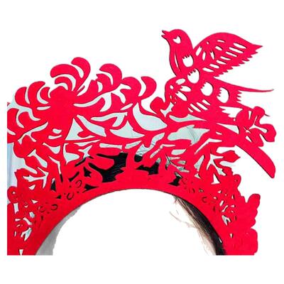 轩艺学生走秀新娘头饰汉服氛围饰