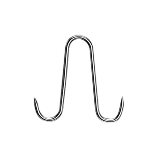 304不锈钢双头挂钩加粗S型晒腊肉香肠挂肉钩子大号实心腊肉挂钩