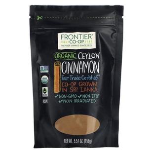 Frontier Co-op有机锡兰肉桂粉斯里兰卡种植真肉桂冲泡烹饪烘焙