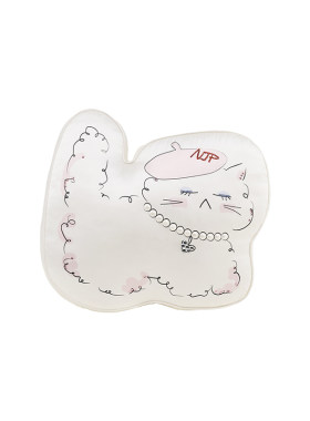 NJP真丝抱枕kiki系列珍珠小猫