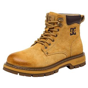 DCSHOES大黄靴马丁靴男款2026新款冬季男鞋加绒工装棉鞋雪地靴子