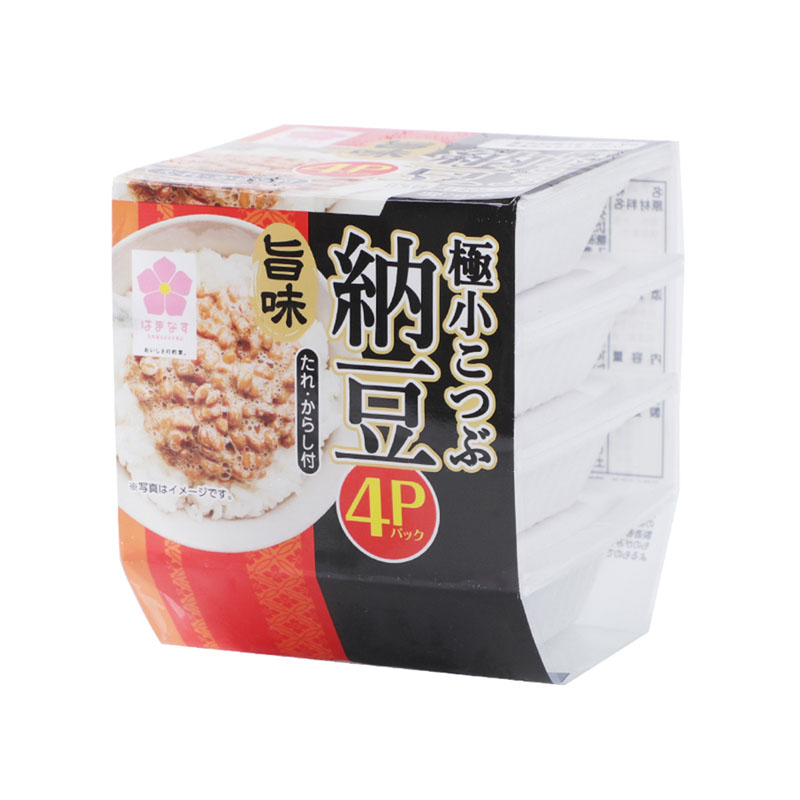 日本原装进口即食纳豆4盒/组 北海道进口拉丝发酵小粒纳豆包邮