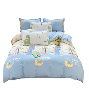 a类卡通纯棉被套单件全棉被罩150x180x200x230单人学生儿童褥子套