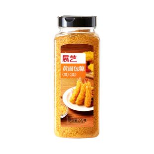 展艺黄面包糠脆皮炸鸡裹粉油炸酥南瓜饼炸虾鸡猪排用烘焙原料瓶装