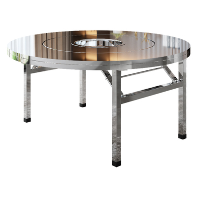 铭帝内转圆桌免安装可折叠