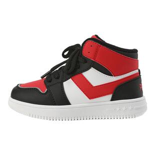 pony儿童加绒板鞋男女童新款胜利鞋学生舒适高帮板鞋校园运动鞋