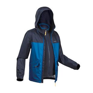 迪卡侬儿童可拆卸三合一冲锋衣女童抓绒内胆秋冬保暖外套夹克KIDS