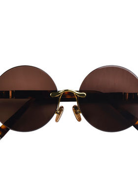 高档水晶石太阳镜男大框开车专用高清清凉养目墨镜仿古眼镜老式遮