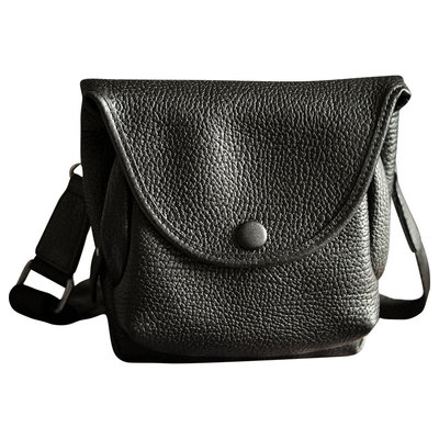 佐也原创野牛皮复古手工风小背包