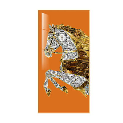 画之楼马到成功吉祥寓意玄关挂画