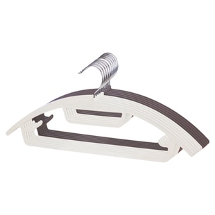 霜山无痕衣架家用挂衣不鼓包正肩卫衣两用带挂钩套装防滑PET衣撑