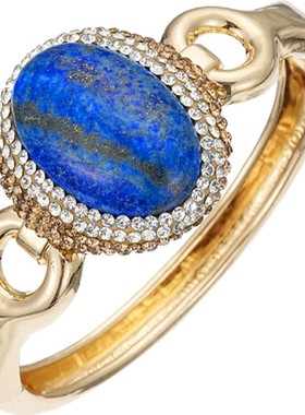 SPECIAL欧美女青金石开口手镯