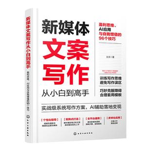 新媒体文案写作从小白到高手 盈利思维 AI应用与自我增值的96个技巧 矩阵式打造全平台通用新媒体文案写作个性化指导 文案写作指南