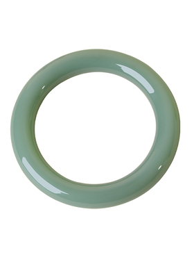 凤飞凰和田碧玉圆条手镯收藏级