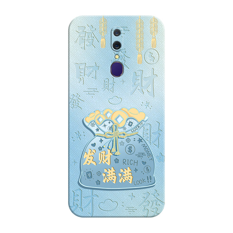 适用OPPOA9硅胶中国风软壳送挂绳
