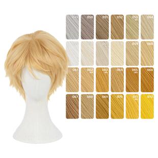 ND家万用层次翻翘倒毛短发049-072色cos假发亚麻金黄棕白