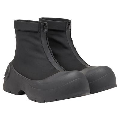 [折扣]DIESEL男士OVAL D黑色拉链短靴时装靴Y03457P6951