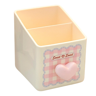 可爱ins桌面收纳盒抽屉式分隔收纳化妆品置物架小杂物收纳盒笔筒