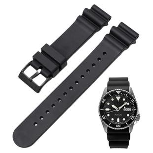 氟橡胶表带20/22MM适用美度西铁城浪琴百年灵天梭劳力士水鬼精工