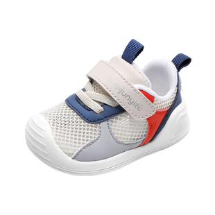 学步鞋男宝宝凉鞋夏季网鞋婴儿鞋子软底1一2-3岁儿童机能凉鞋男童