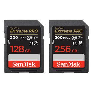 sandisk闪迪旗舰店正品256g卡sd卡单反高速相机内存卡摄像存储卡