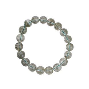 绿幽灵水晶手链聚宝盆宝石天然绿发晶手串招财旺财运绿色转运珠|